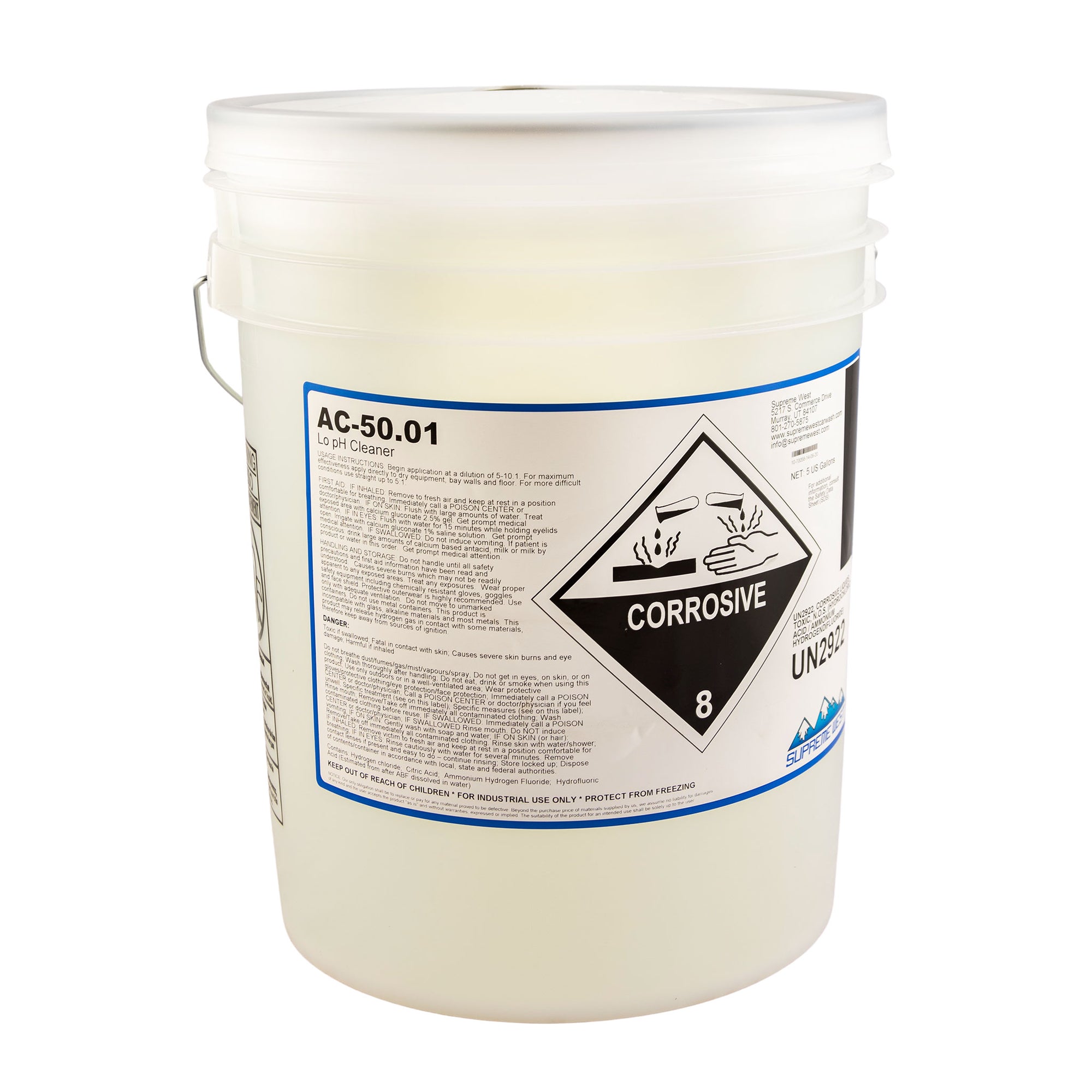 AC 50.01 Wall & Equipment Cleaner 5 Gallon